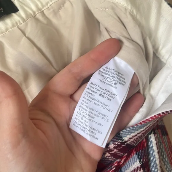 NWT J. Crew | Nello Gori Vintage Plaid Tapered Leg Wool Pant Size 6P - Picture 12 of 13